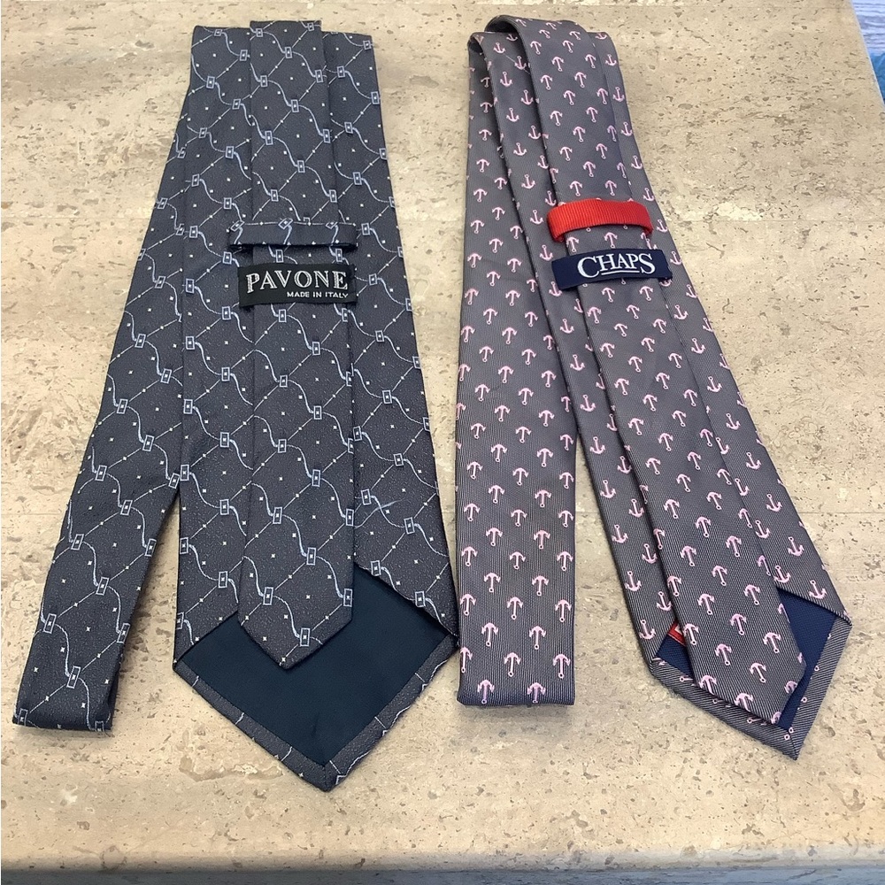 Ralph Lauren Chaps & Pavone necktie bundle.